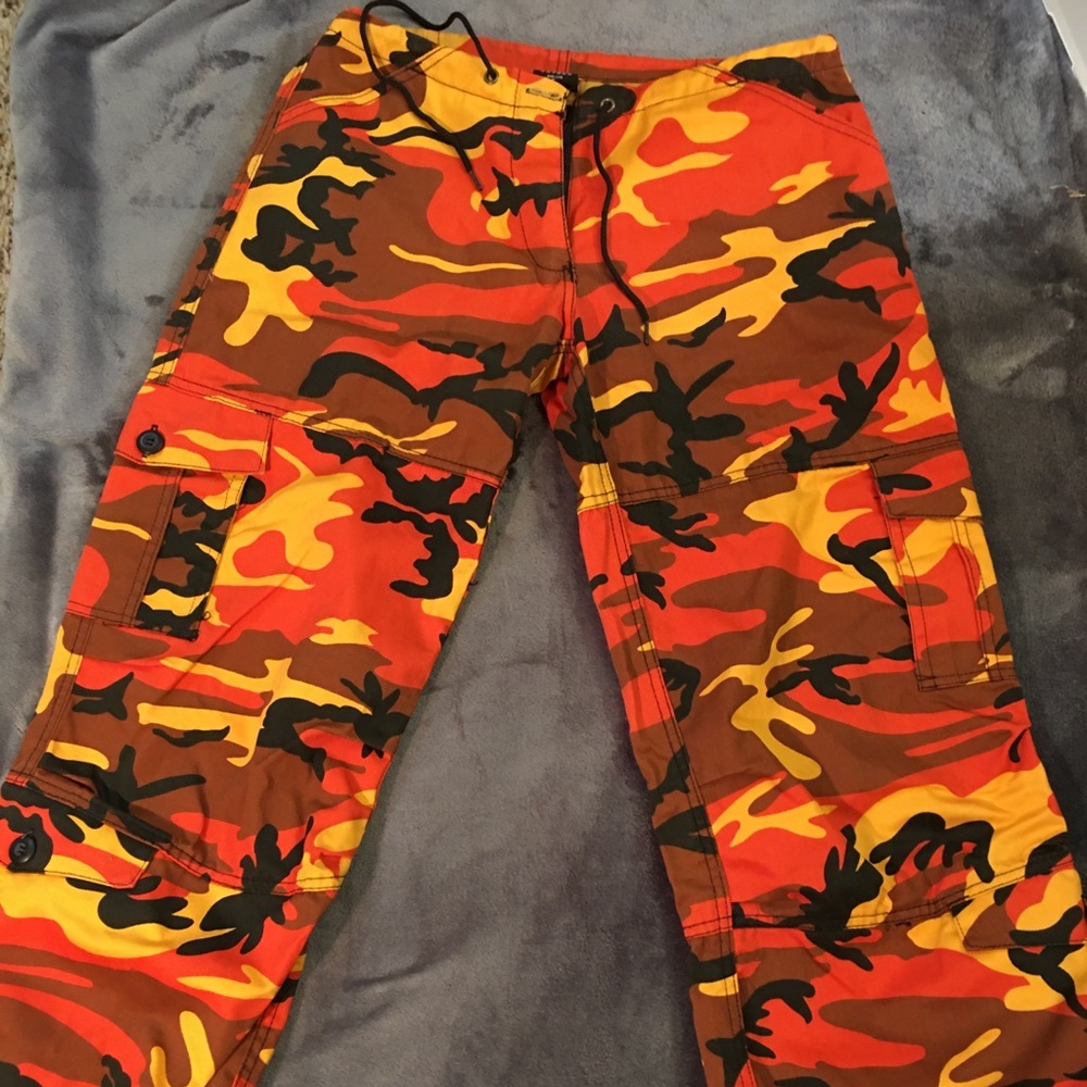 Orange Camo Pants